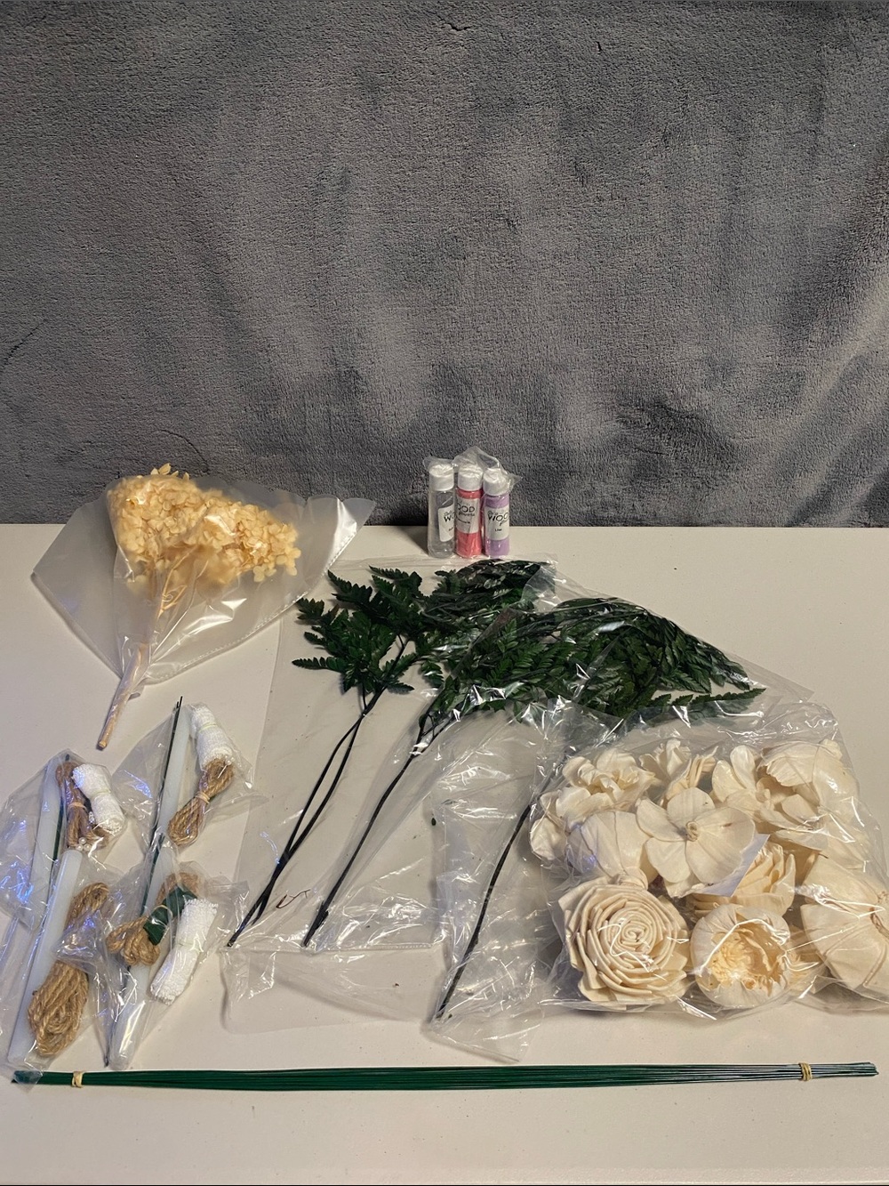 Sola Wood Flowers Corsage/Boutonniere Set